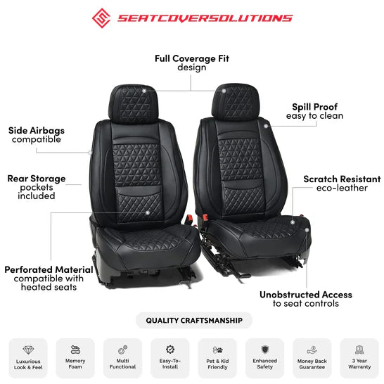 Luxury Seat Covers Black